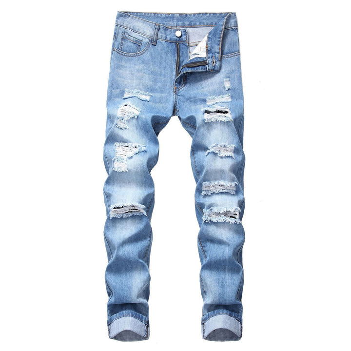 Distressed jeans for women with a trendy worn look and a relaxed fit Lune London