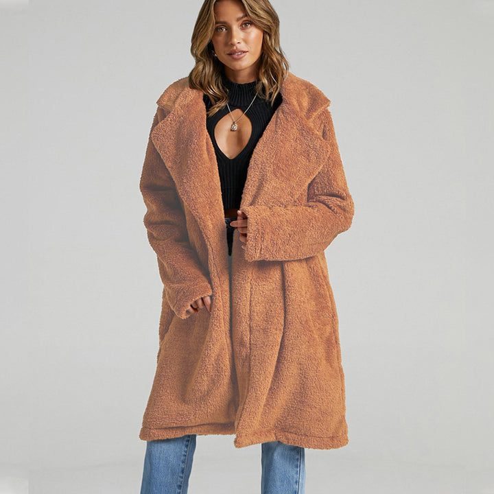 Ladies Long Chic Fleece Jacket