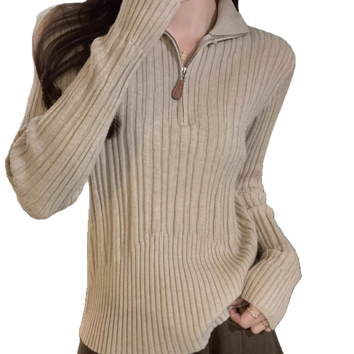 Sweat à col montant Chic & Stil pour femmes à la coupe élégante