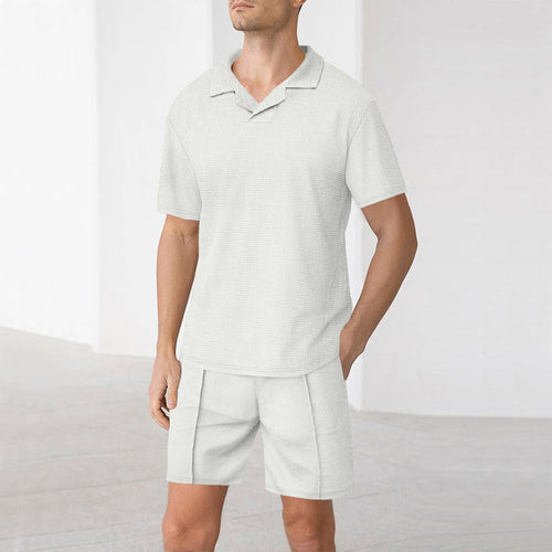 Men's lightweight short-sleeve set with structured design Lune London