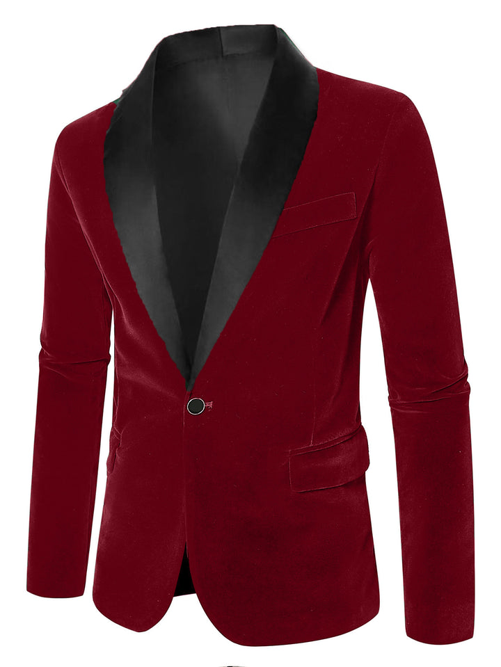 Elegant velvet jacket for men with satin finish Lune London