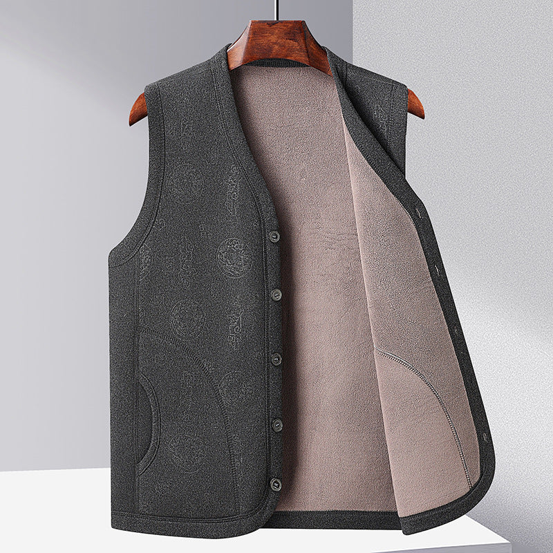 Ladies Elegant Fleece Gilet with Button Placket and Practical Pockets Lune London
