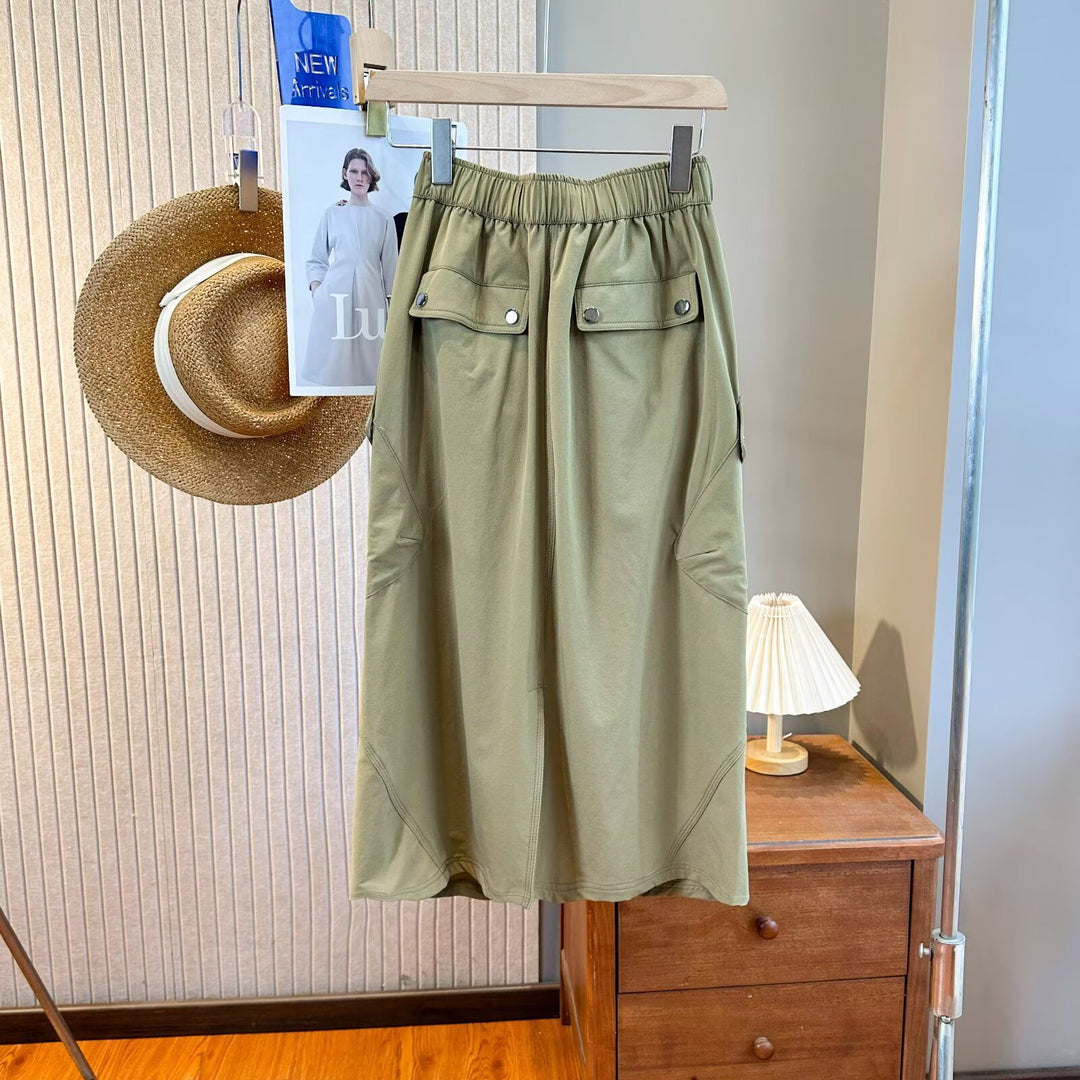 Jupe cargo pour femmes avec poches pratiques Chic & Stil