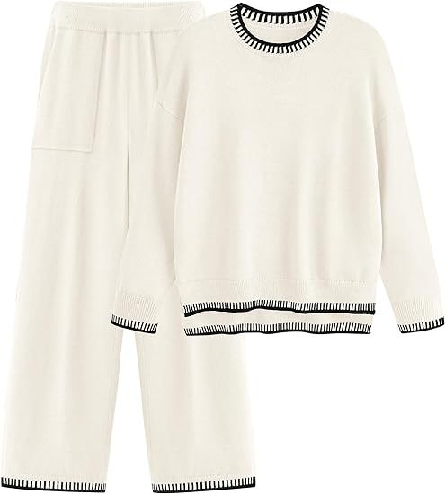 Ladies comfortable knit set with elastic waistband Lune London