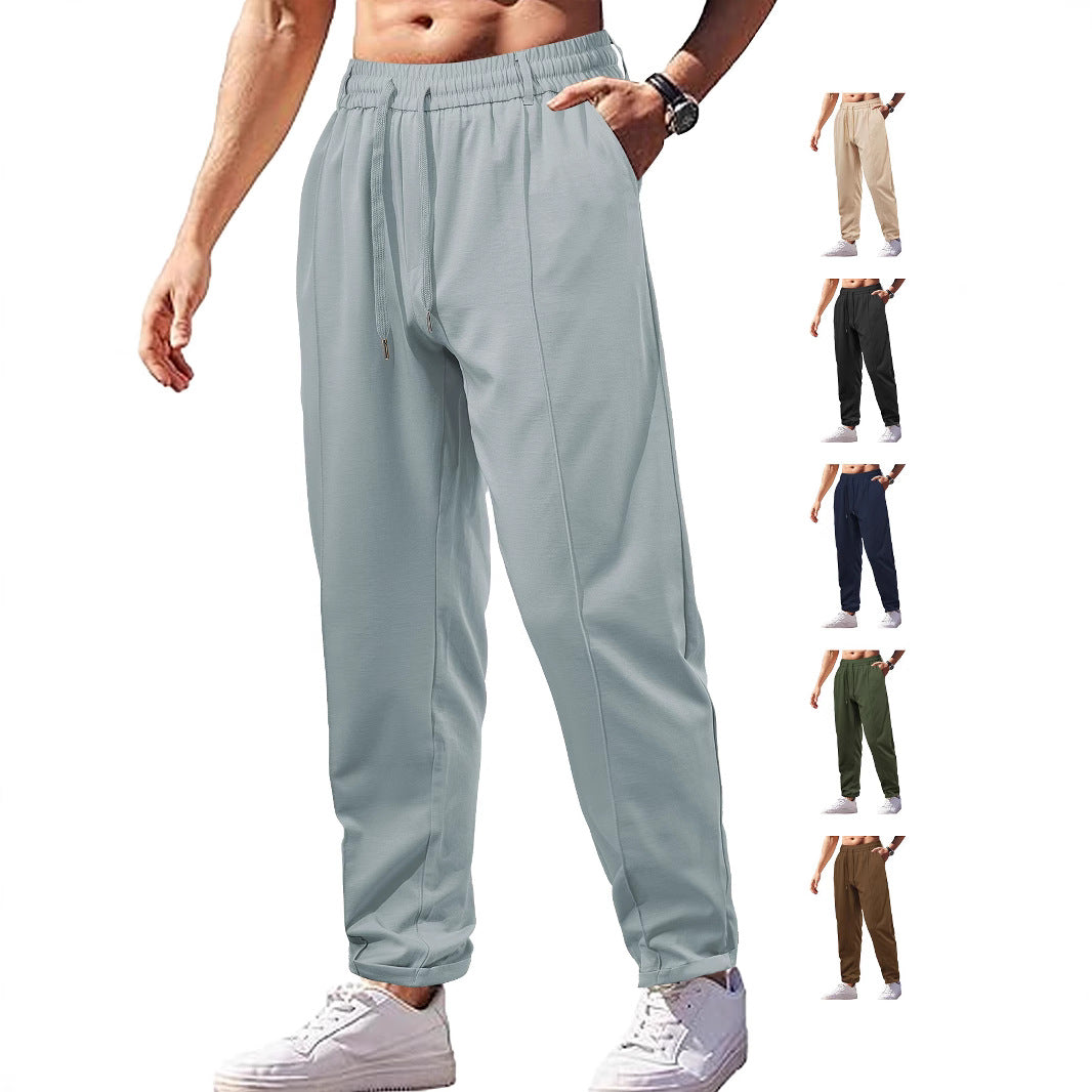 Functional leisure pants for men with elastic waist and practical side pockets Lune London