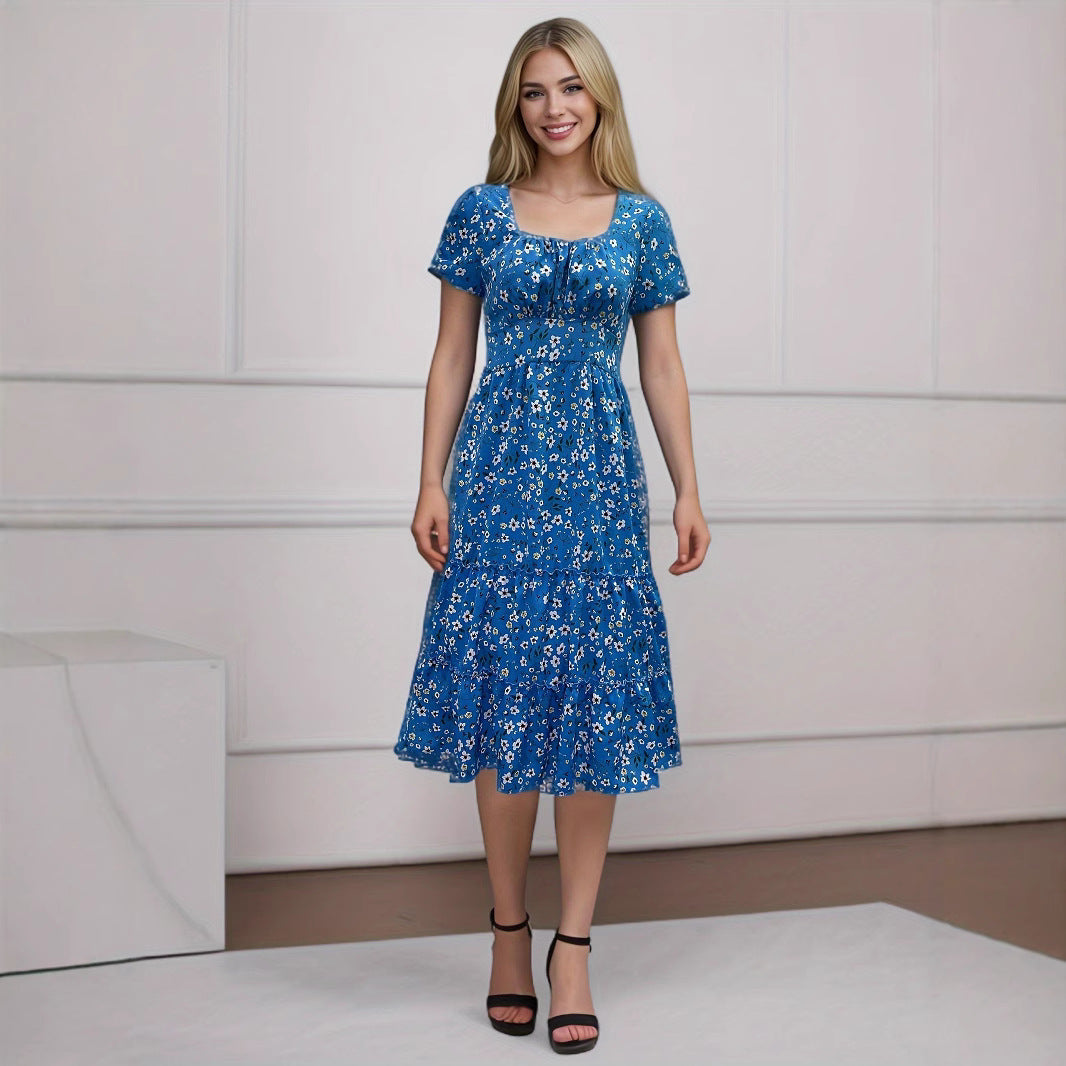 Lune London Layered Floral Midi Dress for Women