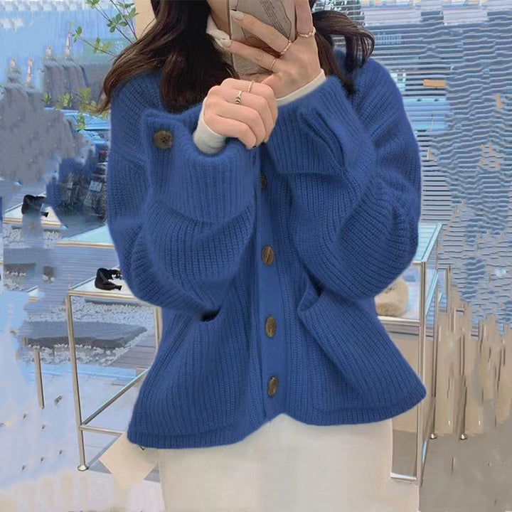 Cardigan en tricot épais pour femmes avec poches Chic & Stil
