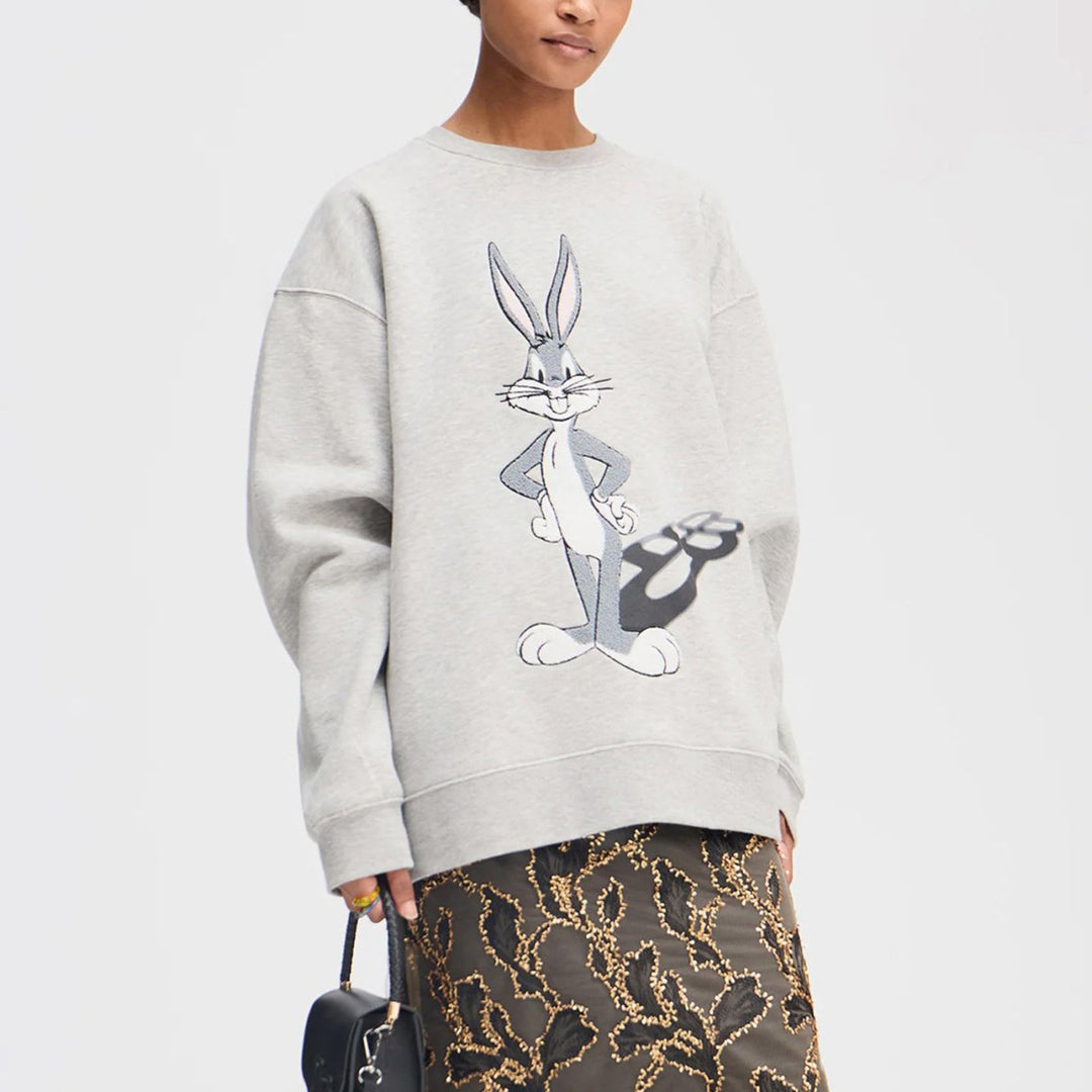 Women's sweatshirt with a relaxed fit and a fun Bugs Bunny design Lune London