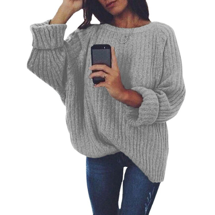 Chunky knit sweater for women with a loose fit and trendy ribbed pattern Lune London
