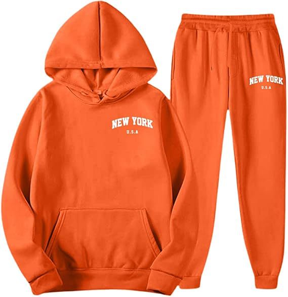 Women's Hooded Sweat Suit with high-quality material and modern lettering Chic & Stil