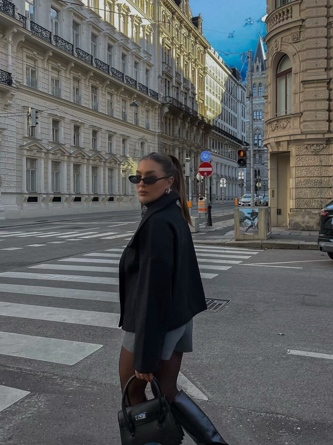 Oversized double-breasted jacket with a loose fit for women Lune London