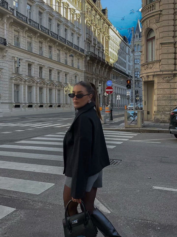 Oversized double-breasted jacket with a loose fit for women Lune London