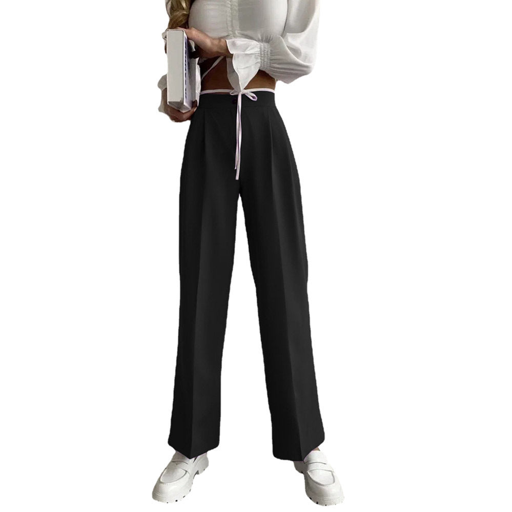 Wide Palazzo Pants for Women with an Elastic Waist and Convenient Pockets Lune London