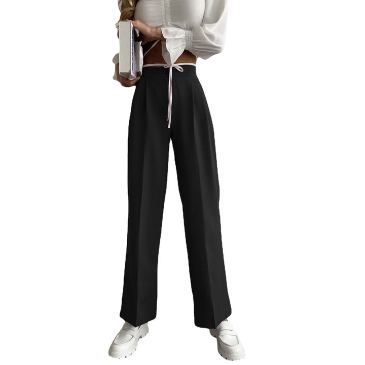 Wide Palazzo Pants for Women with an Elastic Waist and Convenient Pockets Lune London
