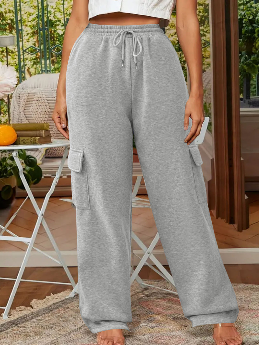 Ladies Utility Relaxed Chic Cargo Pants