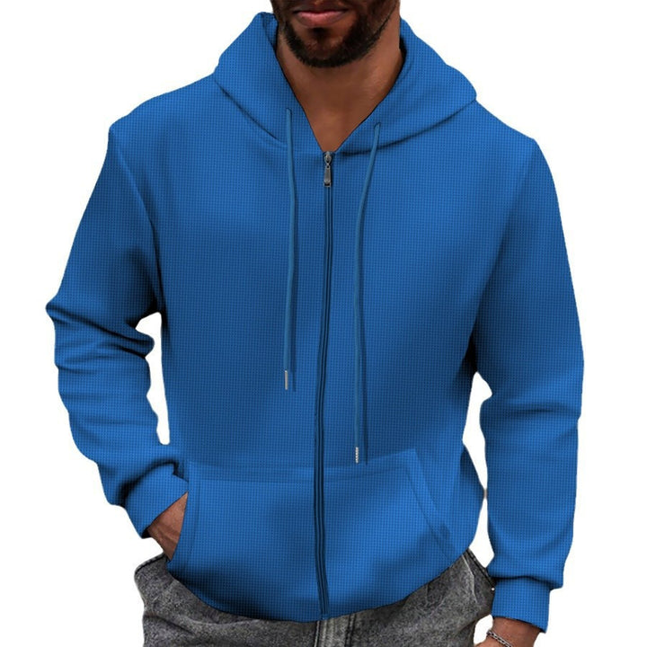 Men's zip-up hoodie with practical pocket design Lune London