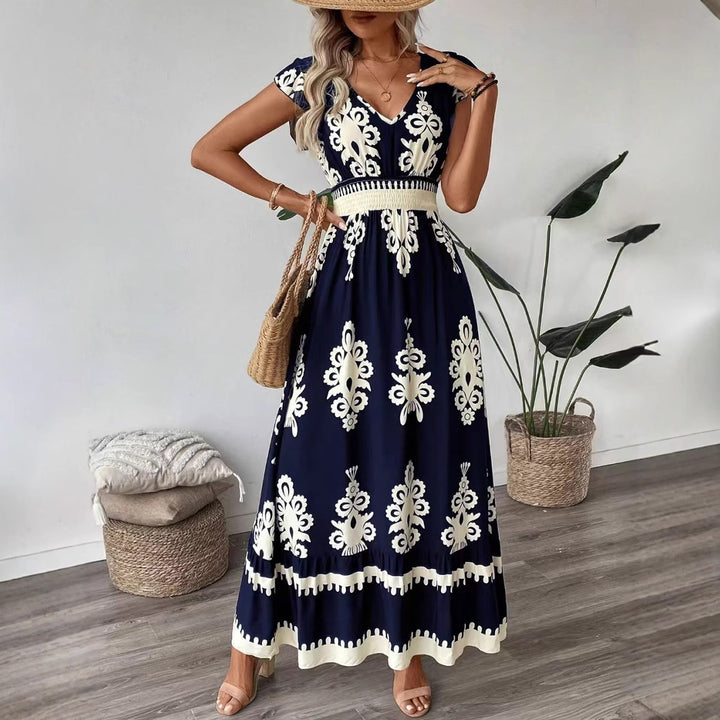 Bohemian Women Embroidered Maxi Dress Lune London