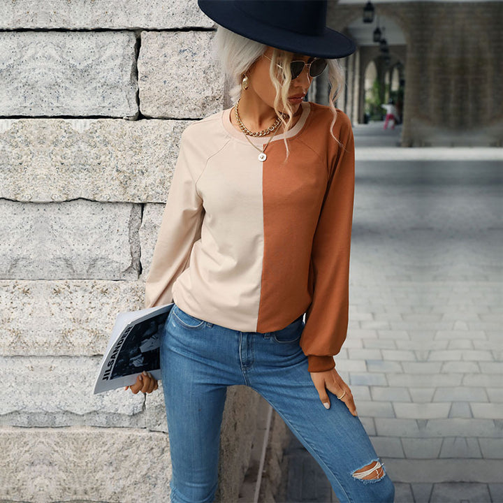 Sweat-shirt féminin à la mode avec un design tendance en color block Chic & Stil