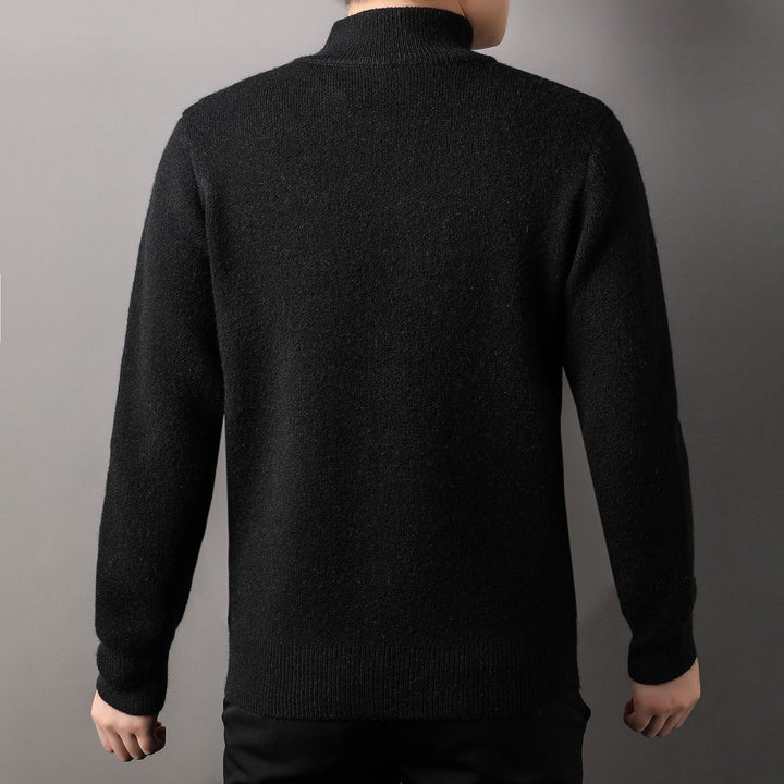 Men's knit jacket with modern collar and high-quality texture Lune London