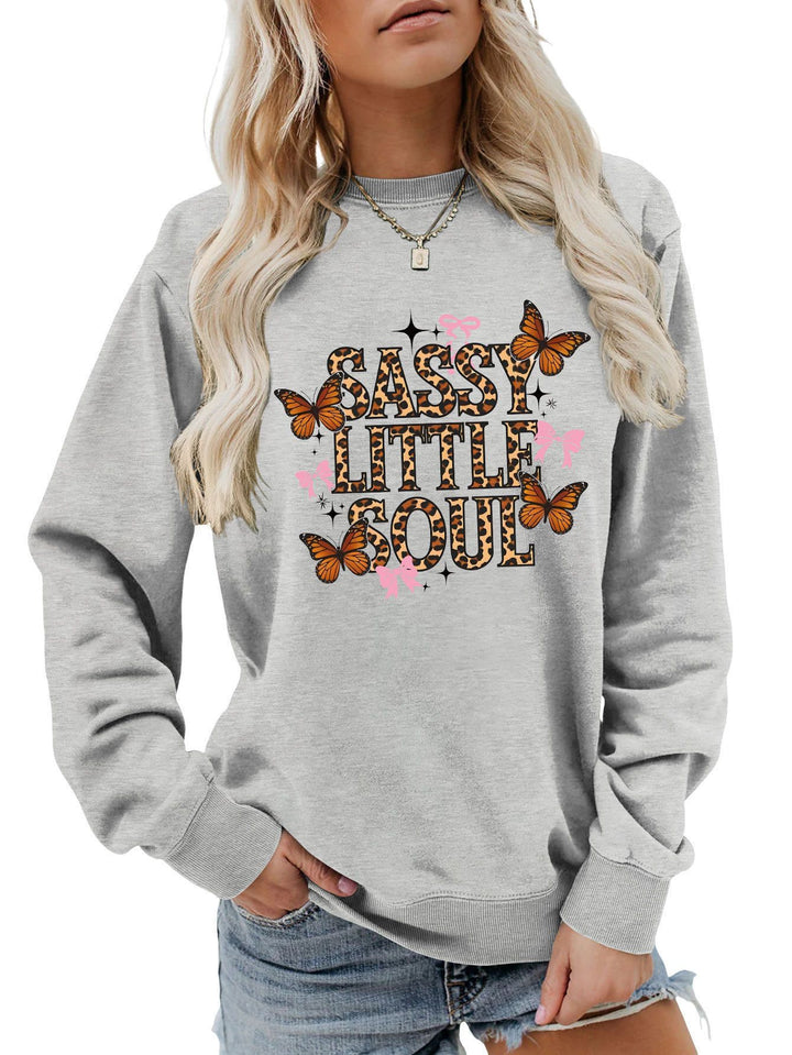 Sweatshirt pour femmes avec design de papillon artistique Chic & Stil