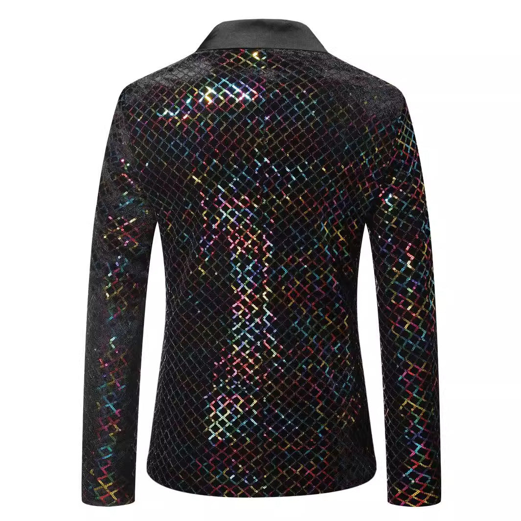 Glamorous sequined blazer jacket for women Lune London