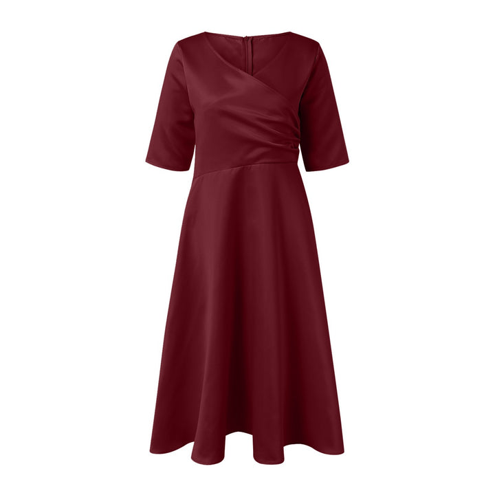 Ladies Elegant Midi Wrap Dress Lune London