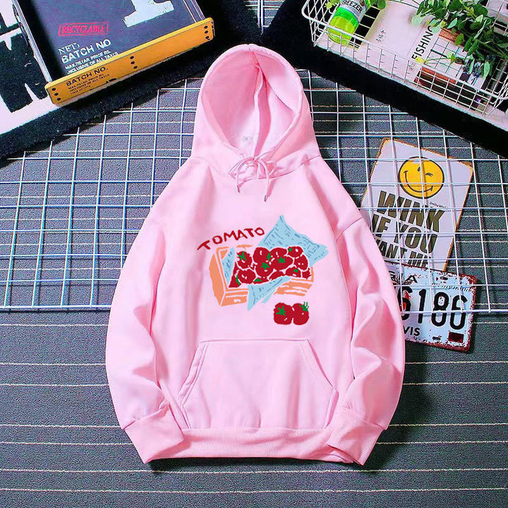 Women's hoodie with creative vegetable motif Chic & Stil