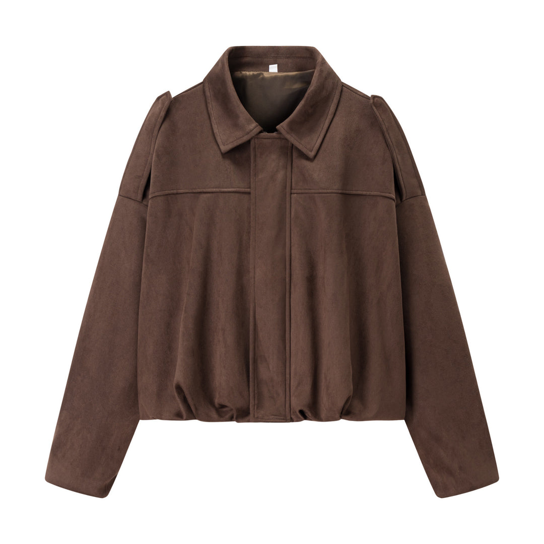 Short transitional jacket for women with modern details and a relaxed fit Lune London