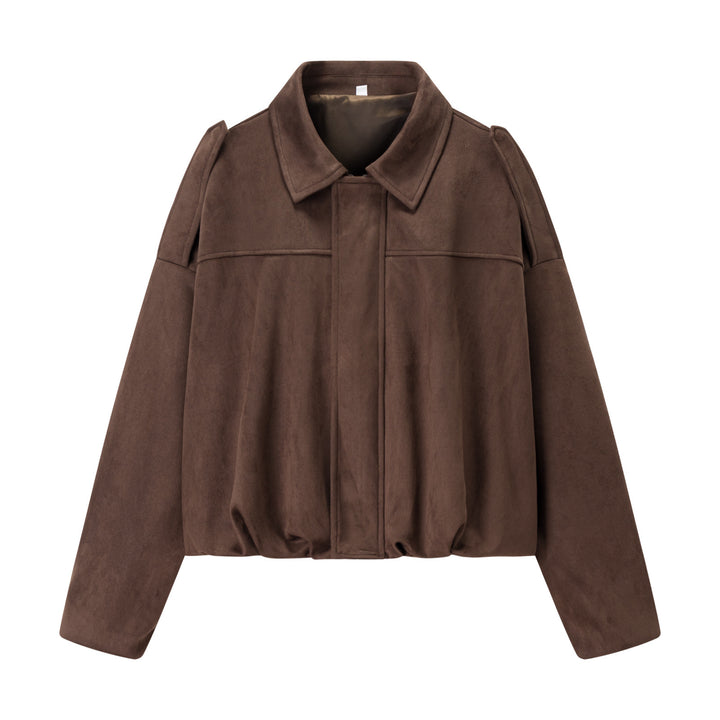 Short transitional jacket for women with modern details and a relaxed fit Lune London