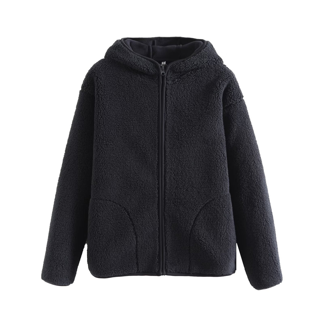 Veste en polaire confortable pour femmes avec capuche et poches pratiques Chic & Stil