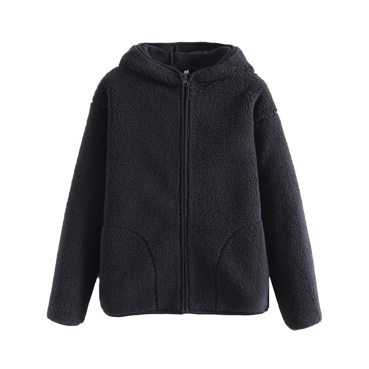 Veste en polaire confortable pour femmes avec capuche et poches pratiques Chic & Stil