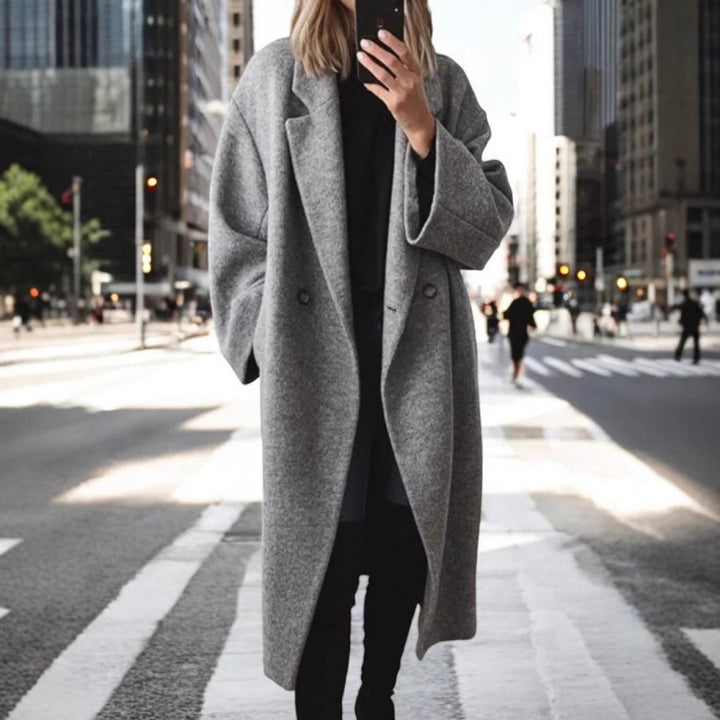 Ladies Oversized Chic Wool Coat