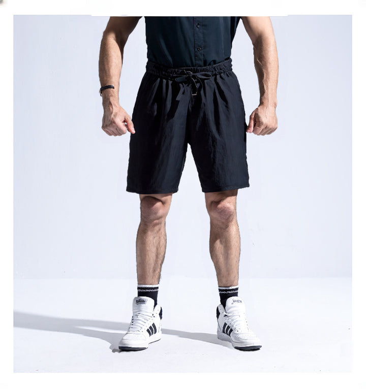 Men's sporty leisure pants with elastic waistband and practical side pockets Lune London