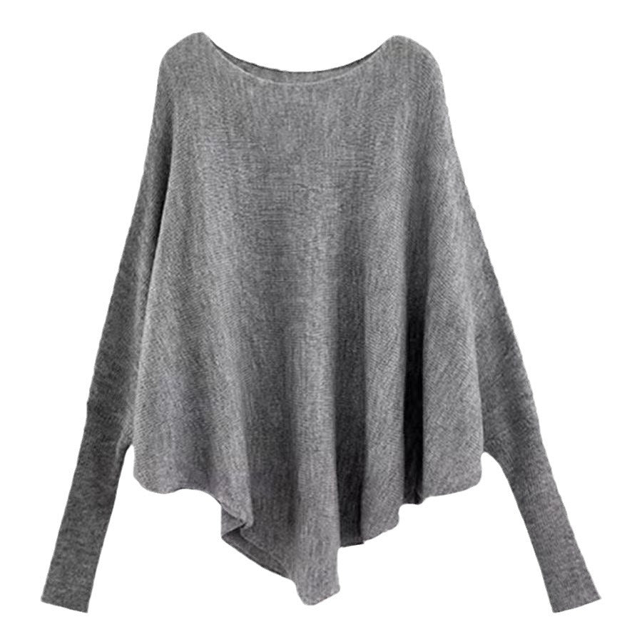 Pull femme décontracté avec coupe asymétrique et col large Lune London