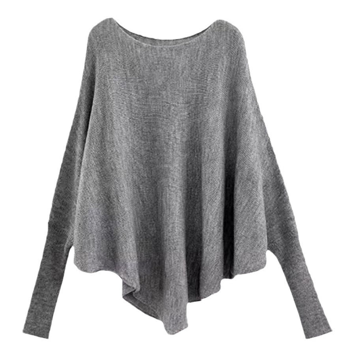 Pull femme décontracté avec coupe asymétrique et col large Lune London