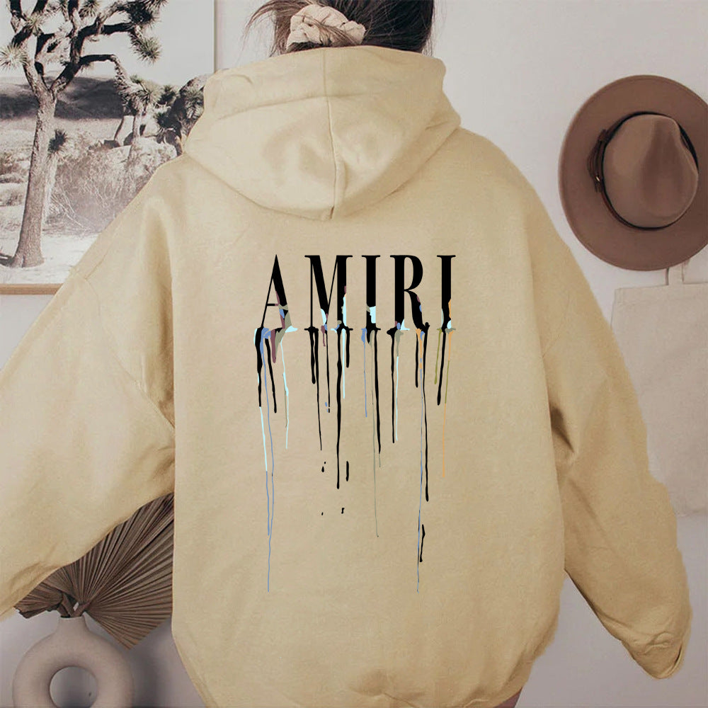 Ladies' hoodie with artistic print Lune London