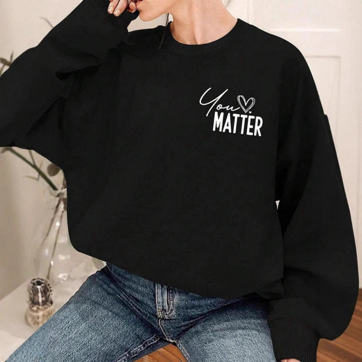 Sweat-shirt femme avec un design inspirant et une coupe décontractée Chic & Stil