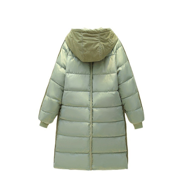 Women Parker padded insulated longer with removable hood and large pockets Lune London