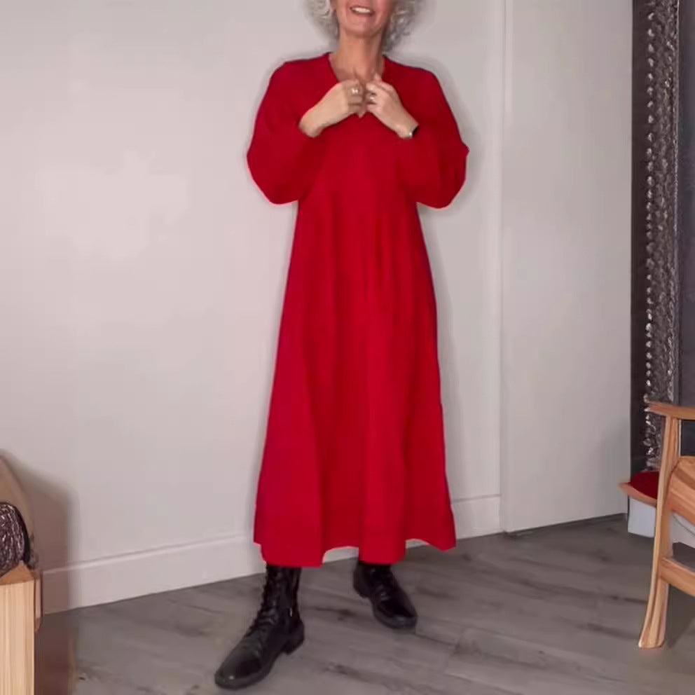 Elegant maxi dresses for women with a loose fit and long sleeves Lune London