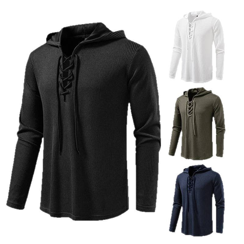 Men's hoodie with innovative lacing and structured design Lune London