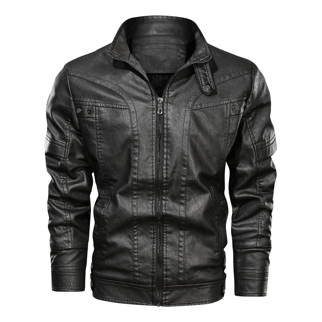 Casual faux leather jacket for men with practical pockets and trendy cut Lune London