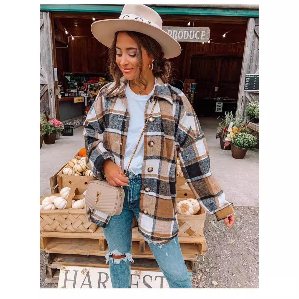 Ladies Flannel Check Shirt Lune London