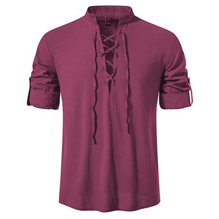 Men's casual long sleeve shirt with modern lace design and high quality cotton Lune London