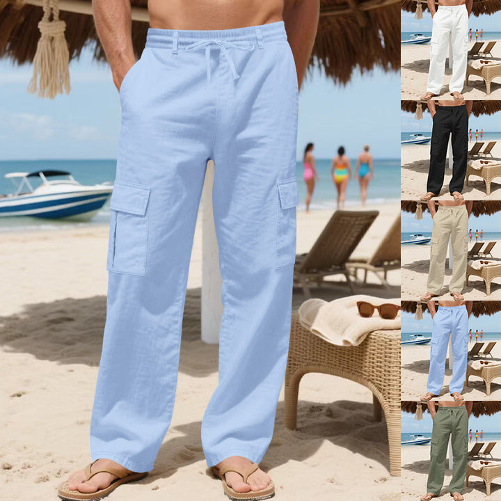 Men's cargo pants with elastic waistband and functional pockets Lune London