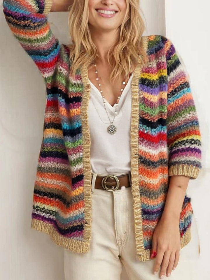 Cardigan coloré pour femmes avec franges Chic & Stil