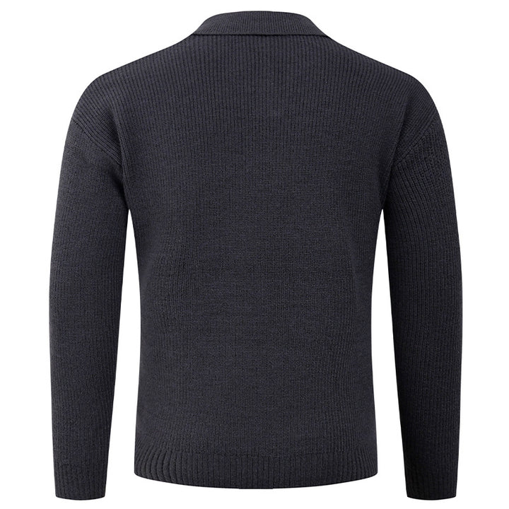 Casual men's sweater with modern collar Lune London