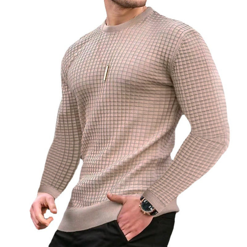 Trendy men's sweater with textured surface Lune London