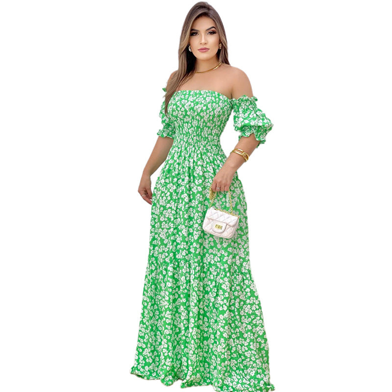 Chic & Stylish Off-Shoulder Design Maxi Dress for Women with Breezy Ruffles