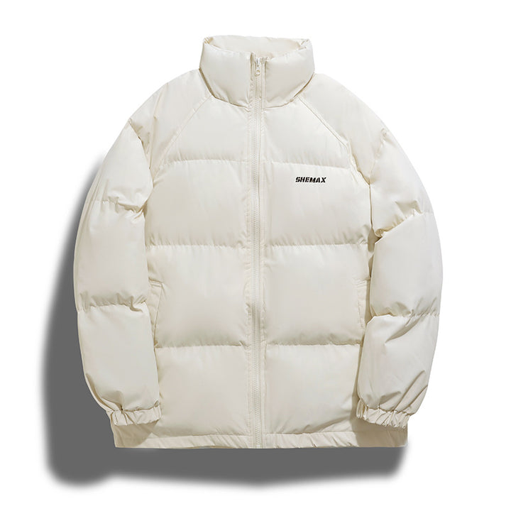 Insulated quilted jacket for women with high collar and structured quilting pattern Lune London