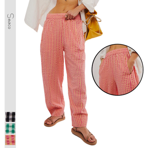 Lune London | Karo Cotton Woven Casual College-Style Bubble Pants